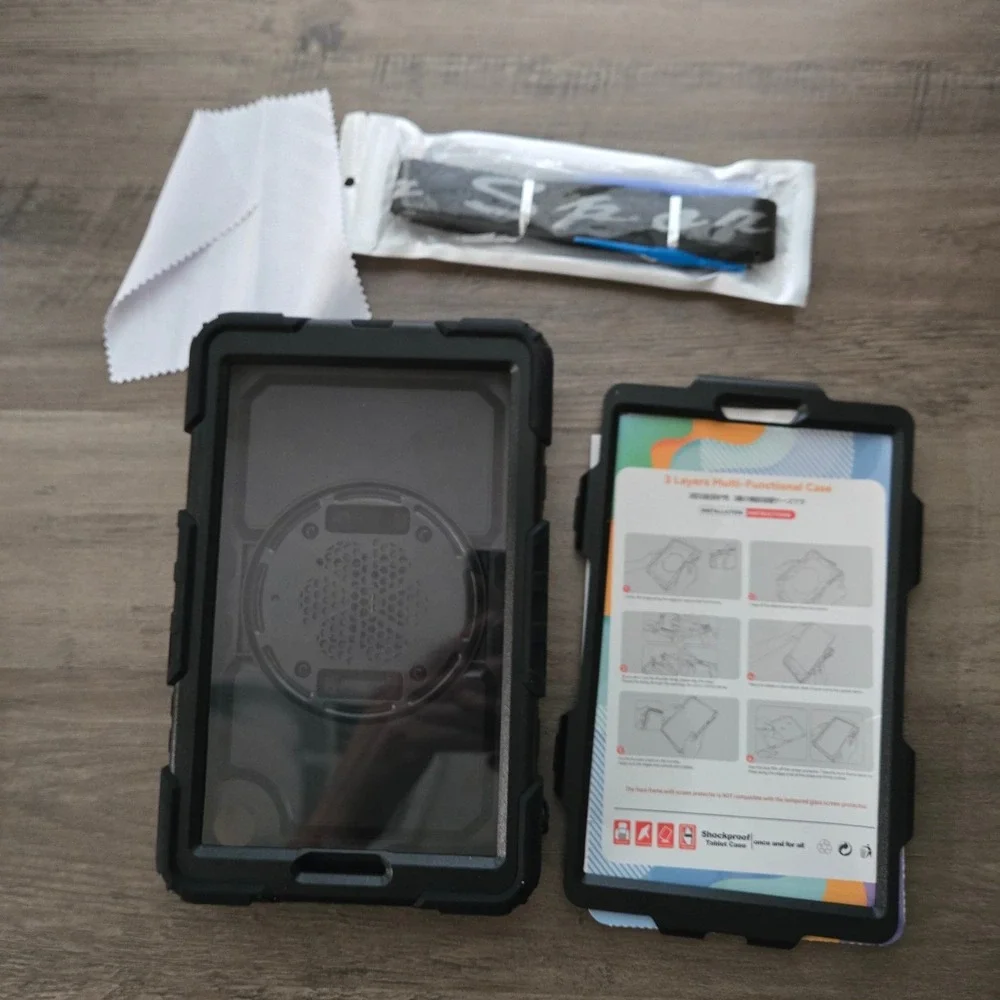 Seymac Stock Rugged Case for Lenovo Tab M7 Tablet Full Body